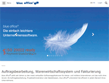 Tablet Screenshot of blue-office.de